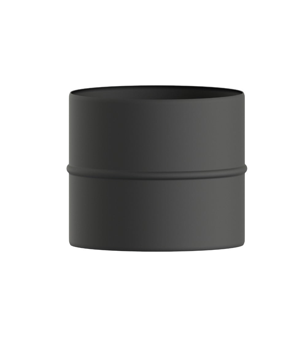 Dura Flue Matt Black Male-to-Male Stove Pipe Adaptor – 5" (125mm)