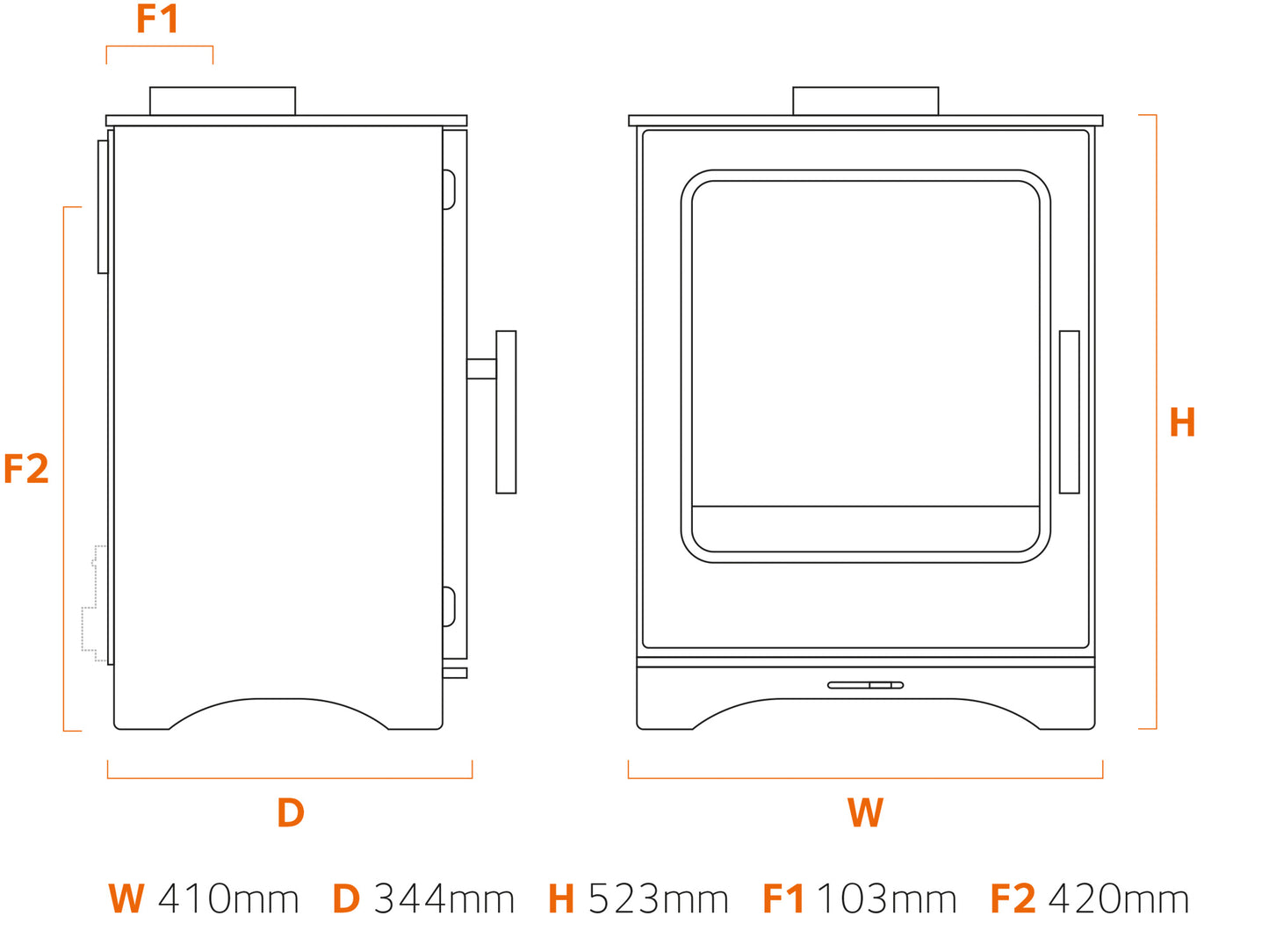 Stove Buddy 5 Wood Dimensions