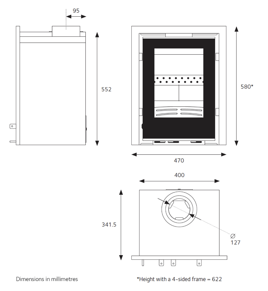 Explorer 5ig inset Stove Dimensions