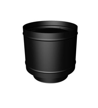 Dura Flue Matt Black Twin Wall Anti Down Draught Cowl 150mm - 6"
