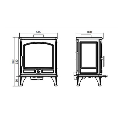 ACR Ashdale 7kW Multifuel Stove DEFRA Approved EcoDesign