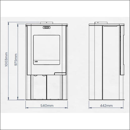 ACR Tempus Stove Dimensions