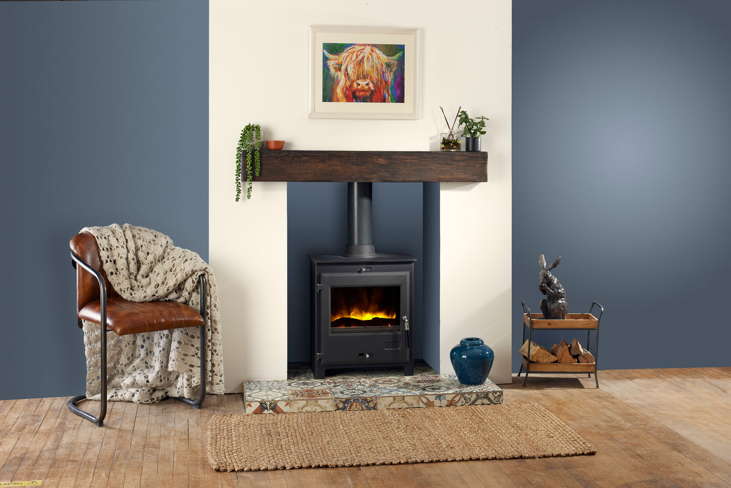 OER Flame-Safe Artisan Fireplace Beam