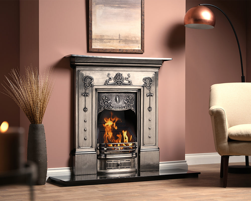 Bella Combination Fireplace Full Polish Lifestyle