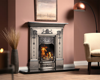 Bella Combination Fireplace Full Polish Lifestyle