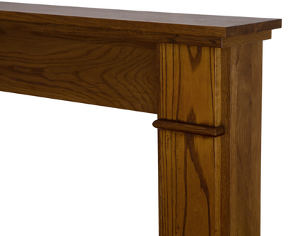 Berrington Fireplace Oak Waxed Close Up