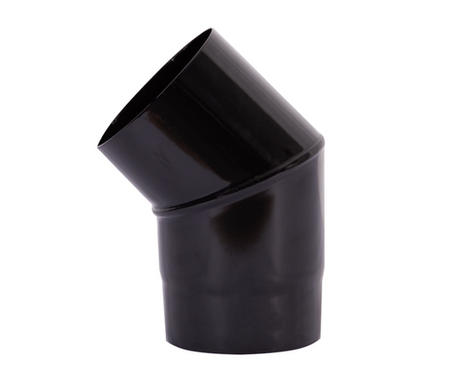 Carron 135 Bend Elbow Pipe Black