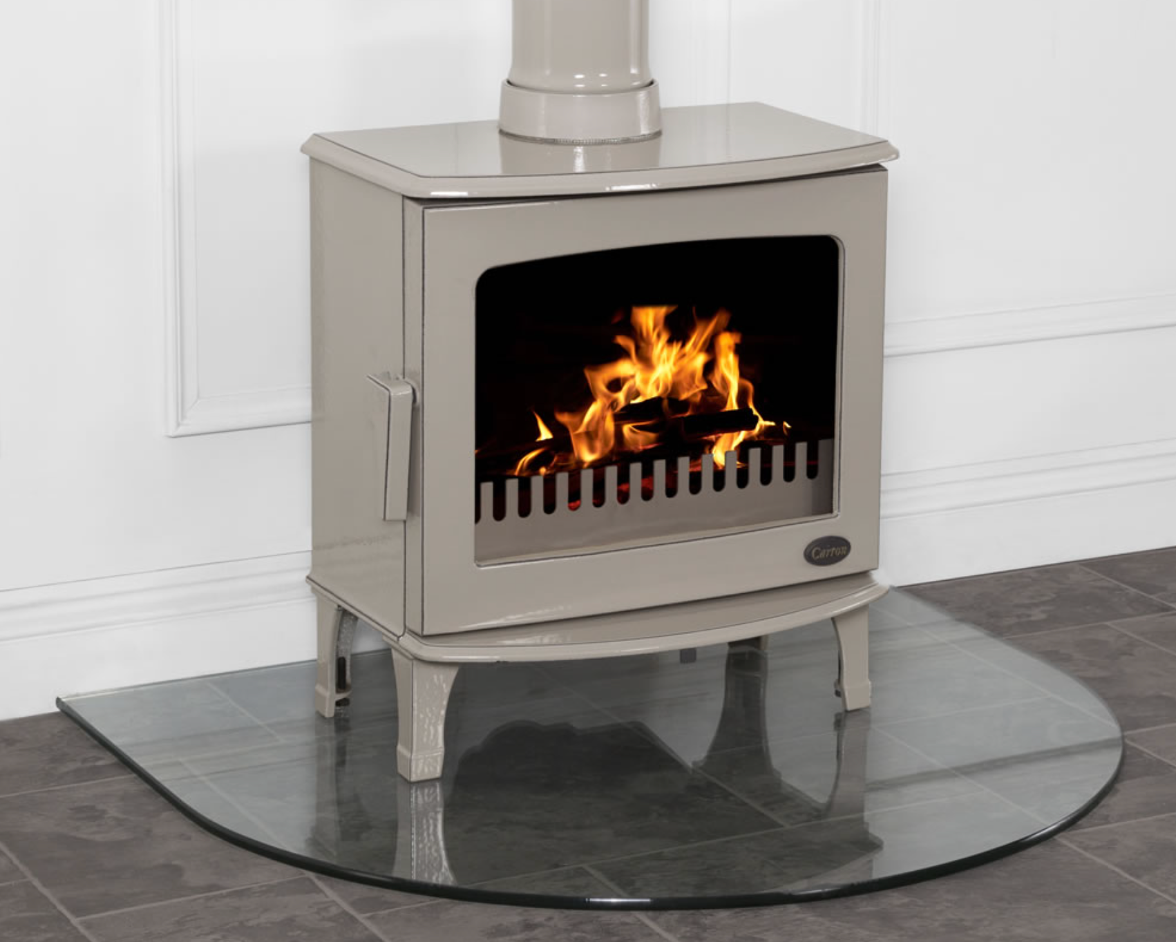 Carron Curved Glass Stove Hearth