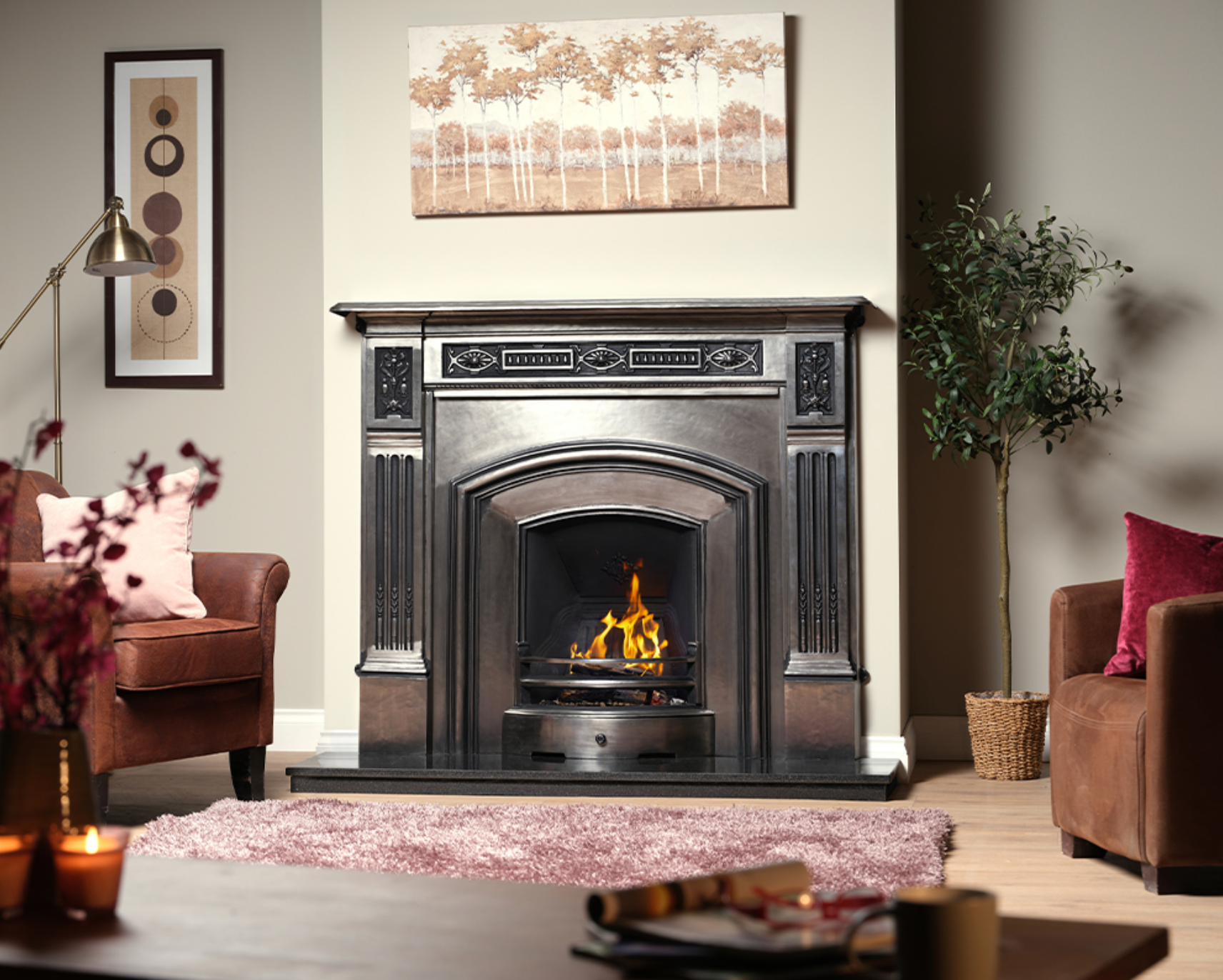 Carron London Plate Fire Insert Polish Lifestyle