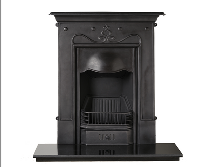 Tulip Combination Fireplace In Black
