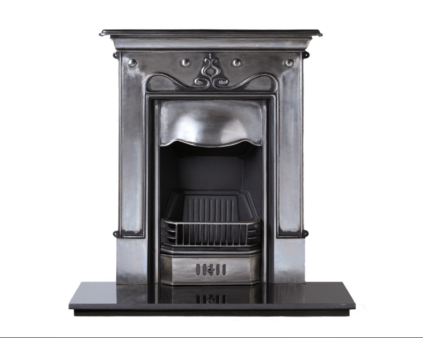 Tulip Combination Fireplace In Full Polish Finish