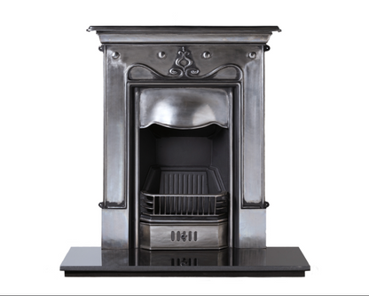 Tulip Combination Fireplace In Full Polish Finish
