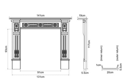 Carron Albert Fireplace Dimensions