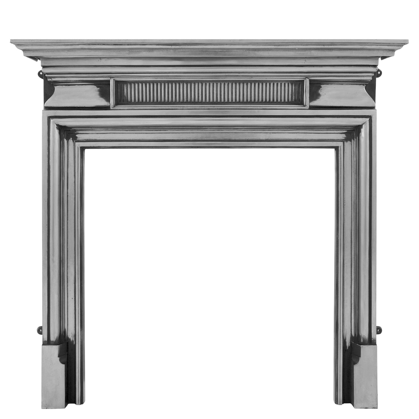 Carrron Begrave Decorative fireplace mantel on a white background