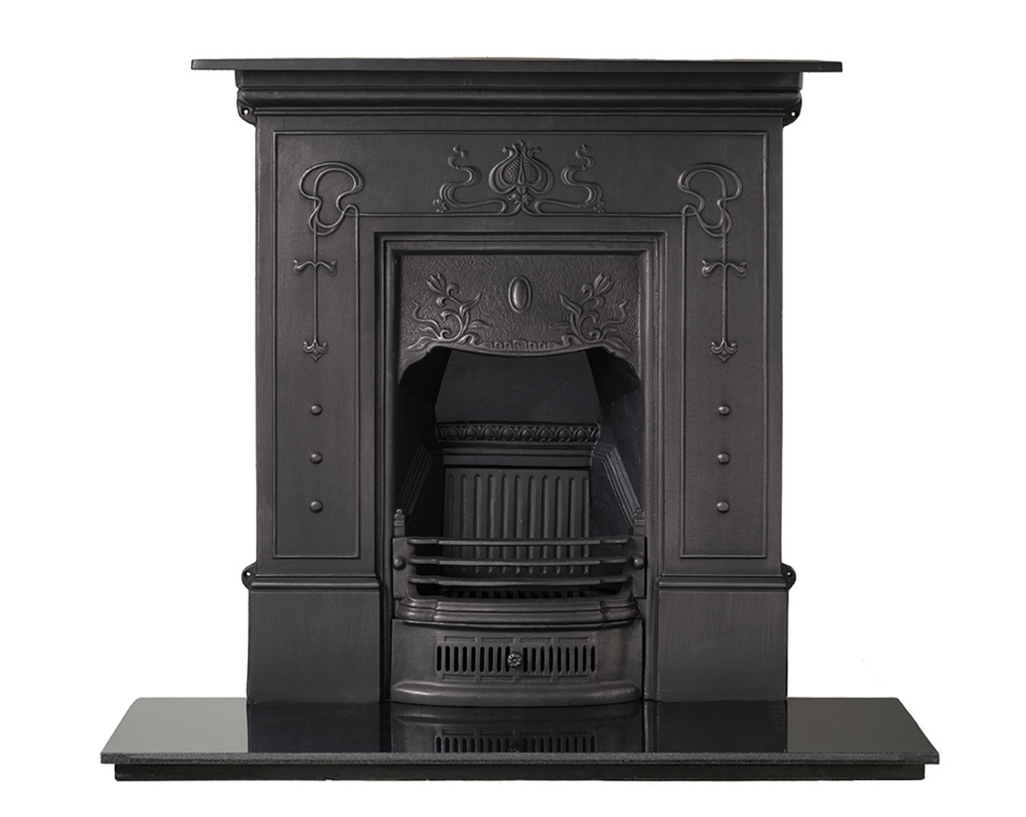 Bella Combination Fireplace in black