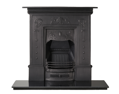 Bella Combination Fireplace in black