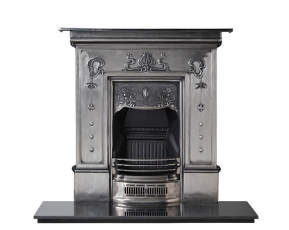 Bella Combination Fireplace Full Polish