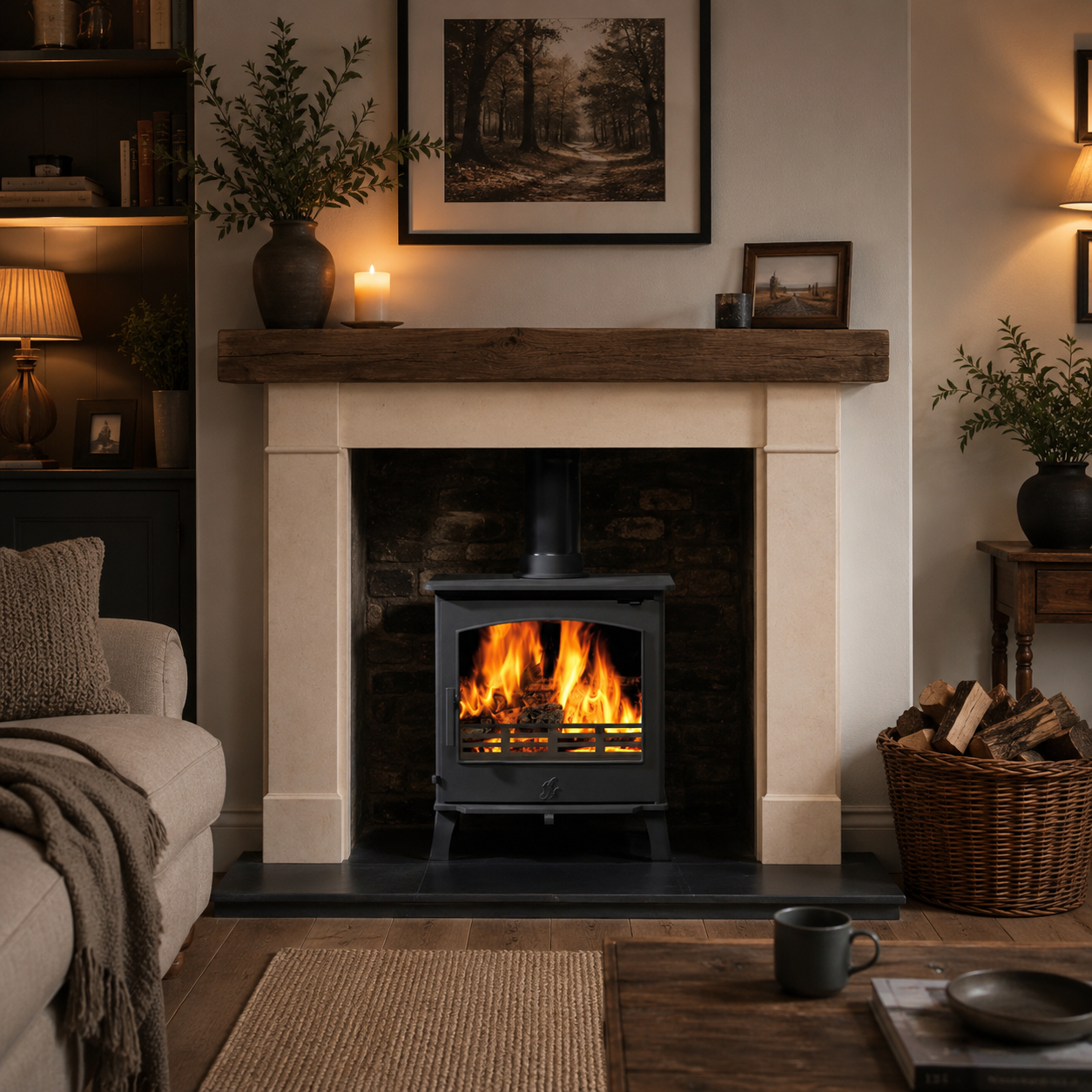 ACR AstwoodII Black Stove LIFESTYLE