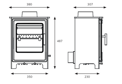 Clifton 4 Stove Dimensions