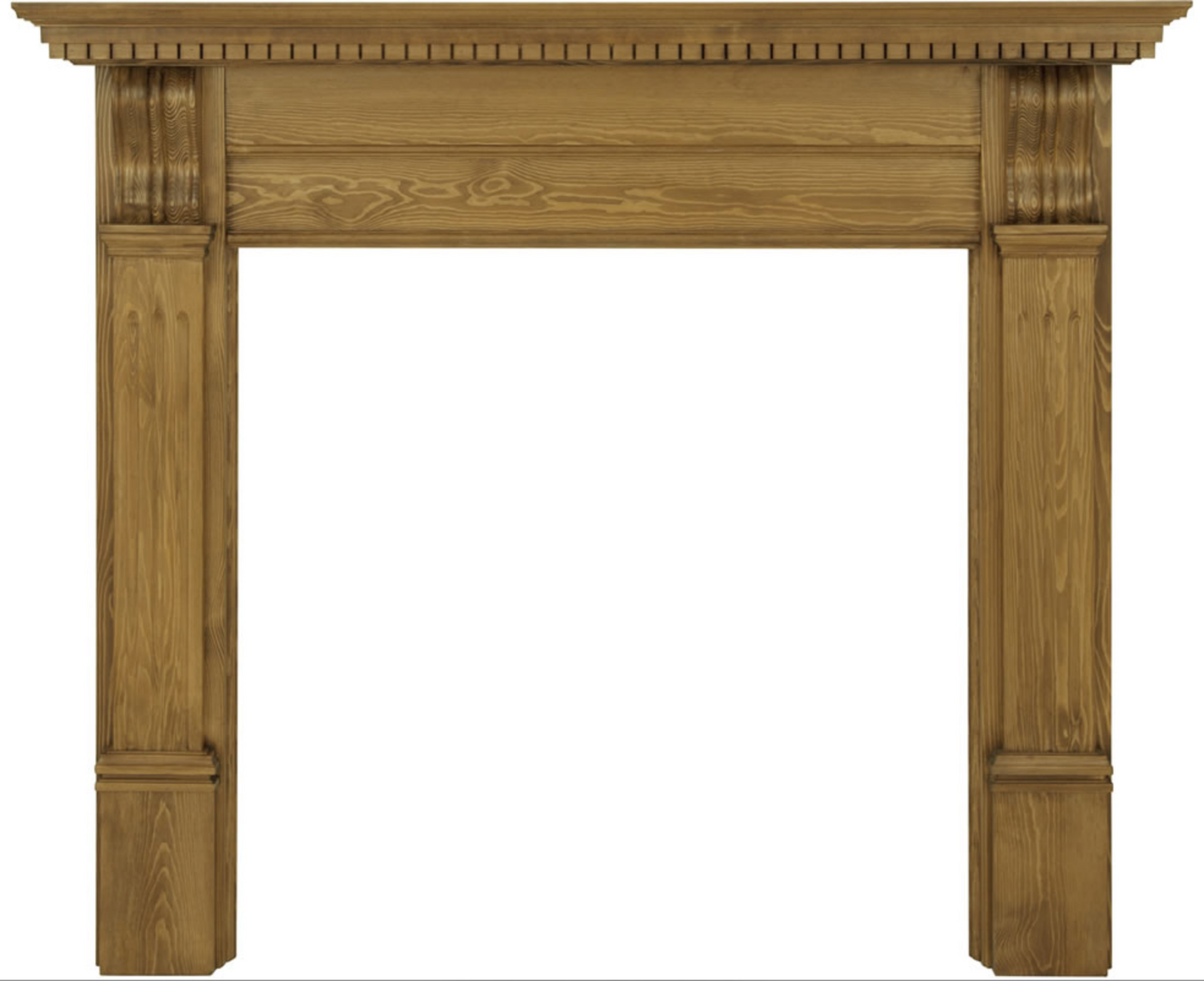 Corbel Fireplace Pine Waxed