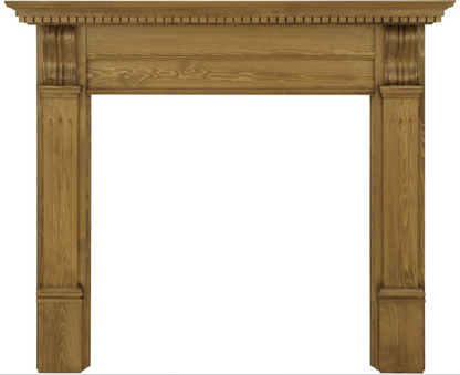 Corbel Fireplace Pine Waxed