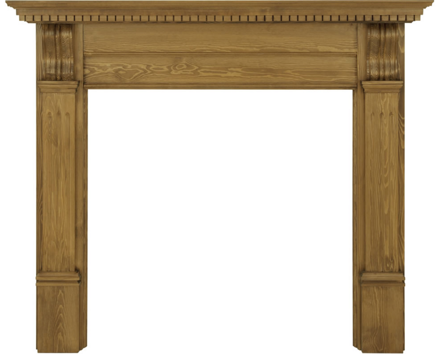 Corbel Fireplace Oak Waxed