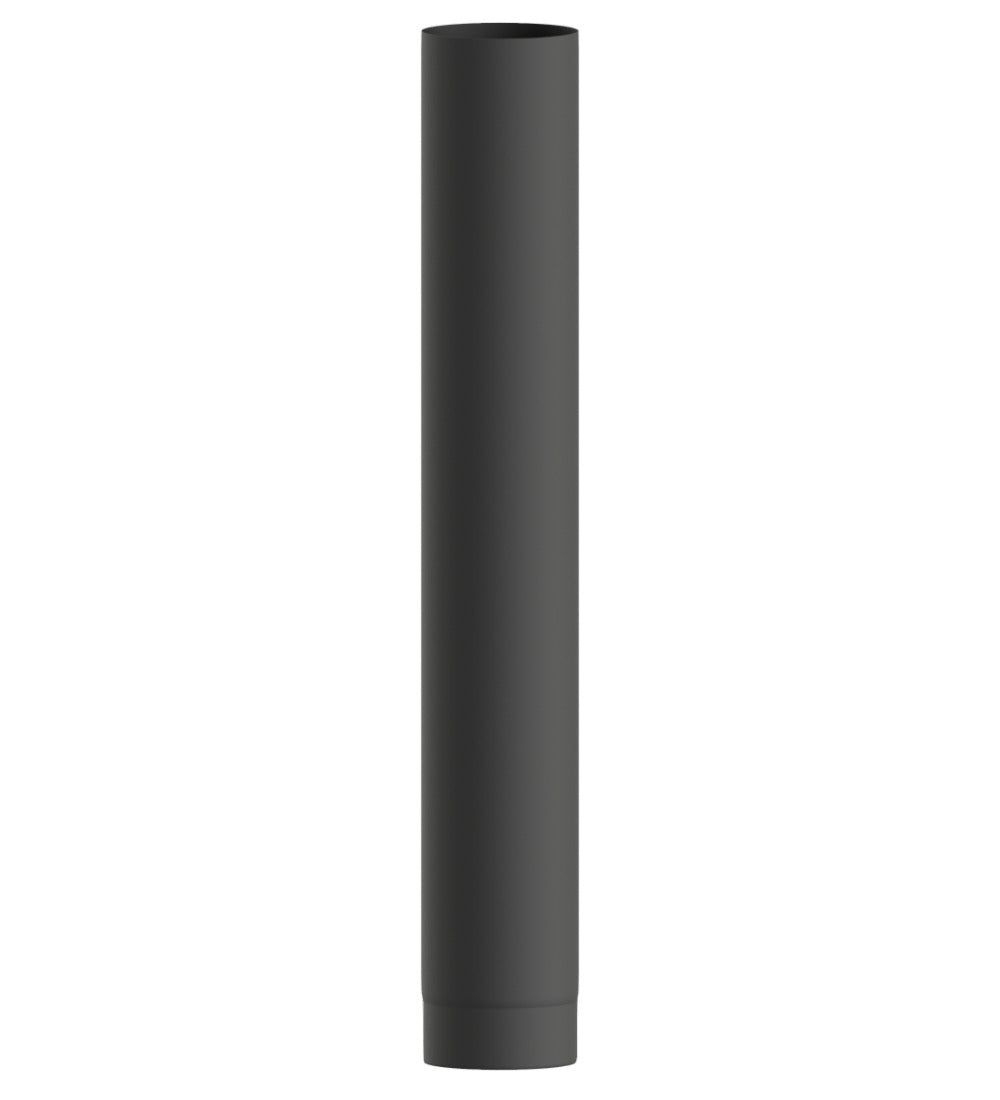 Dura Flue Matt Black 1000mm Straight Stove Pipe – 5" (125mm)