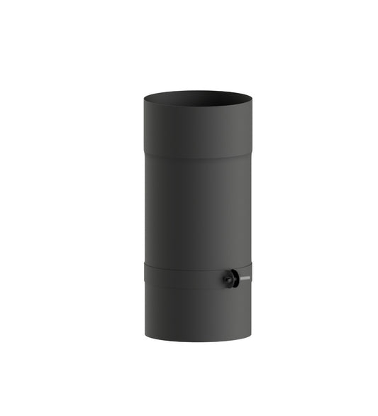 Dura Flue Matt Black 225mm Adjustable Stove Pipe – 6" (150mm)