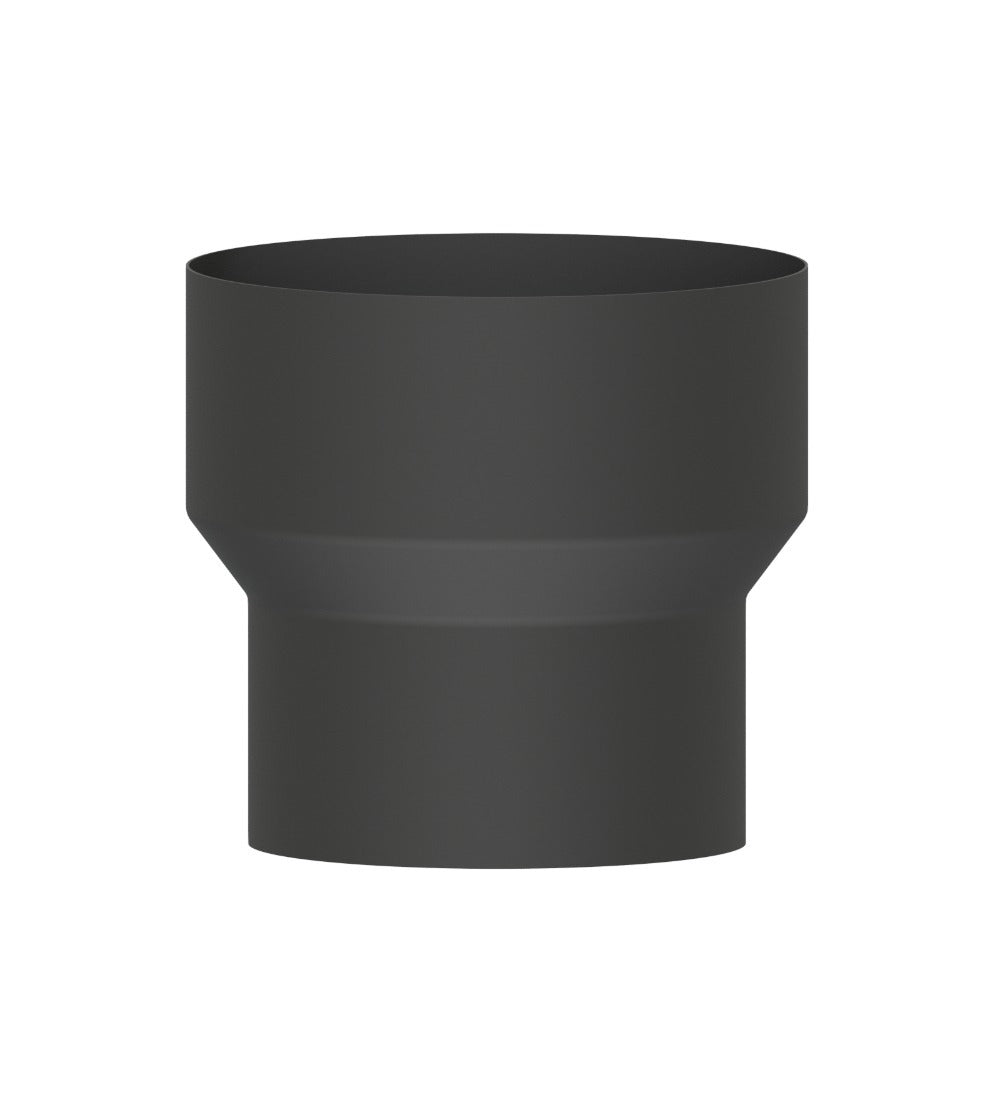Dura Flue Matt Black Continental Stove Adaptor – 5" (125mm)