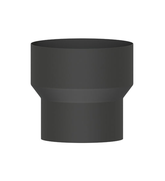 Dura Flue Matt Black Continental Stove Adaptor – 6" (150mm)
