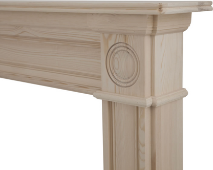 Derry Fireplace Pine Unwaxed Close Up