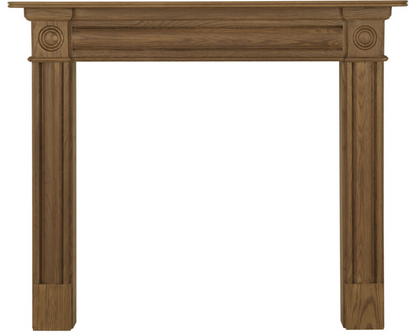 Derry Fireplace Oak Waxed 