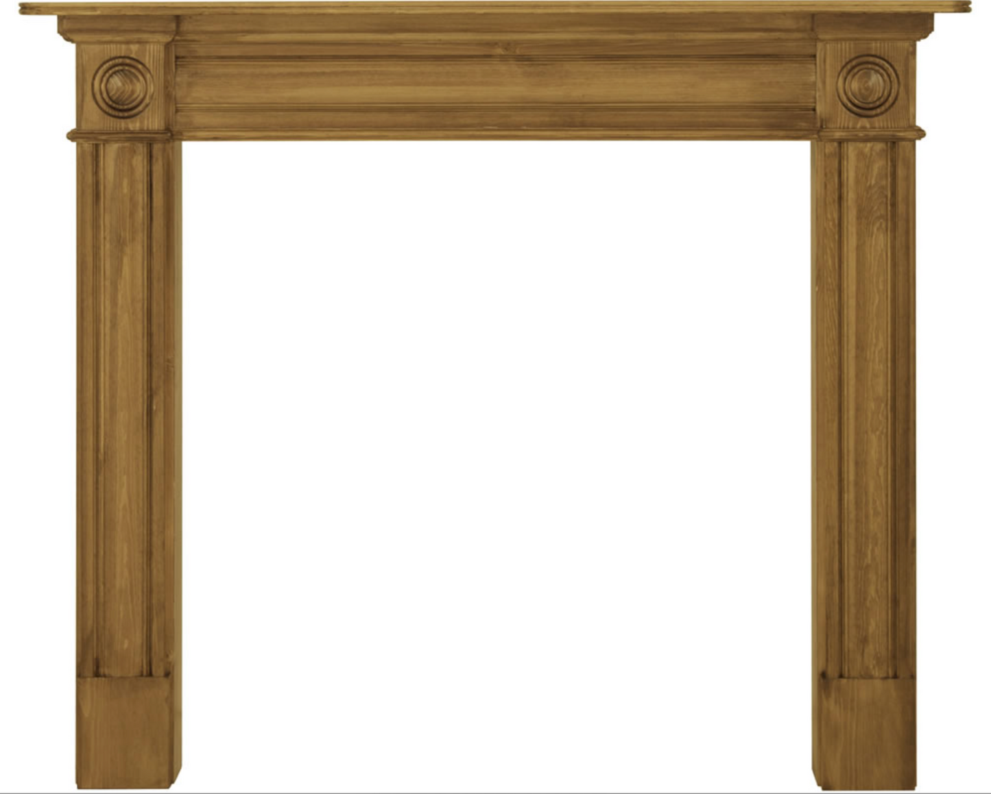 Derry Fireplace Pine Waxed 