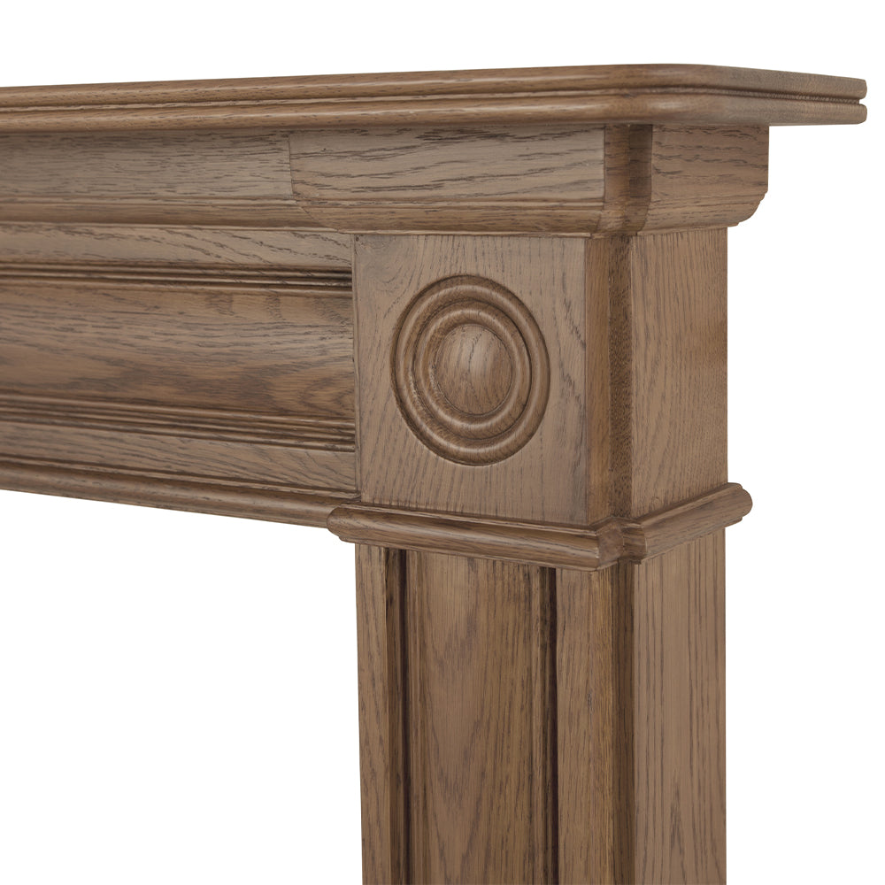 Derry Fireplace Oak Unwaxed Close Up