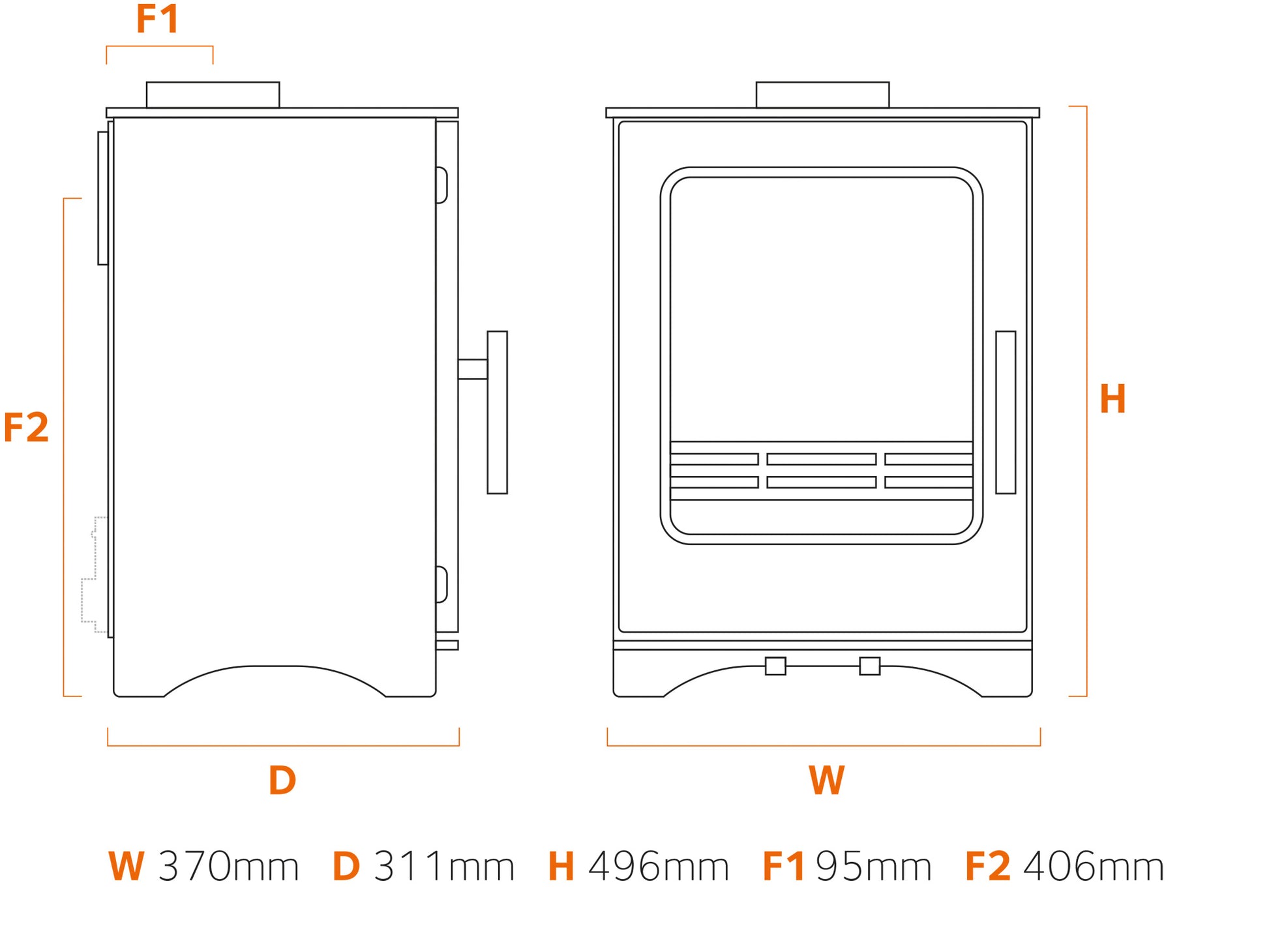 Stove Buddy Buddy 3 Dimensions