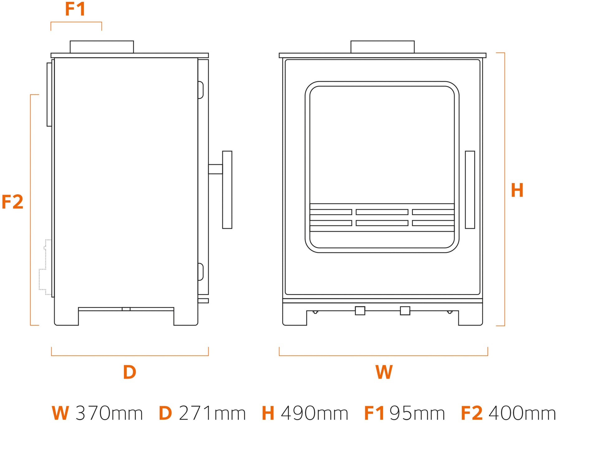 Stove Buddy Buddy 4 Dimensions