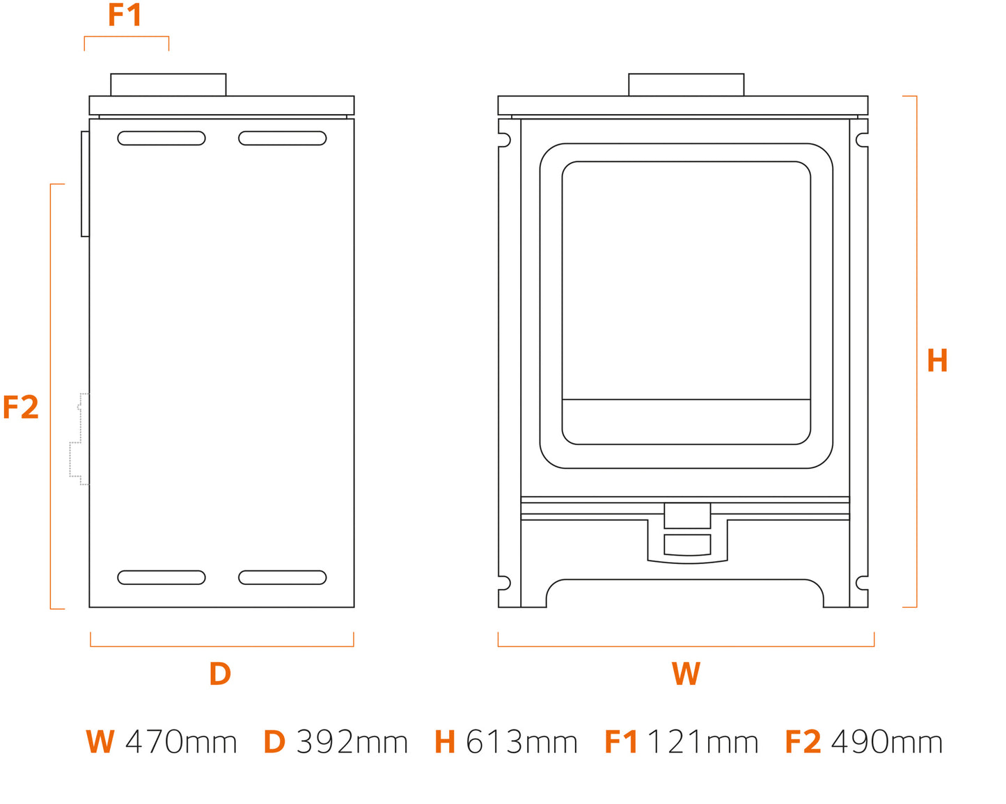 Stove Buddy Buddy 5 Convector Dimensions