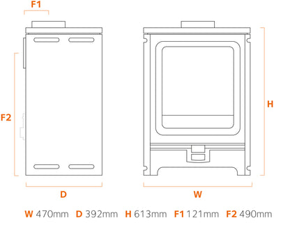 Stove Buddy Buddy 5 Convector Dimensions