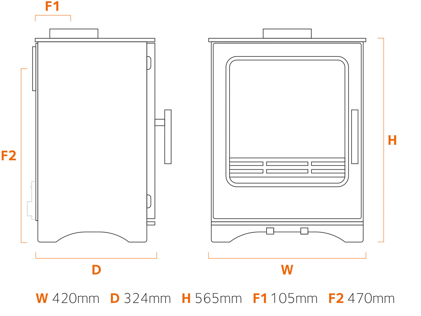 Stove Buddy Buddy 5 Dimensions