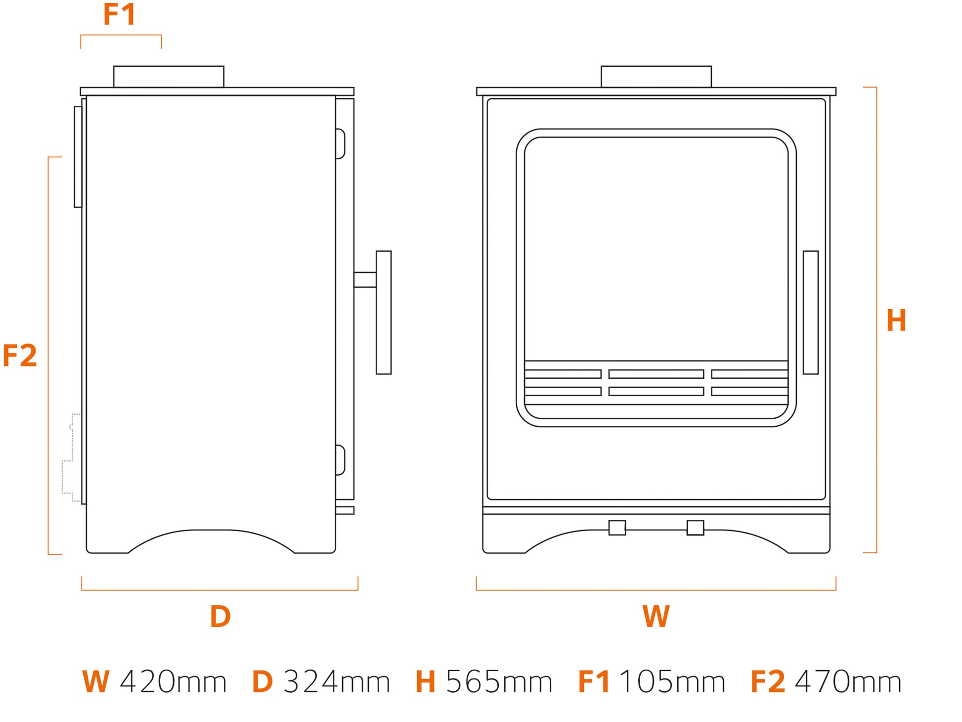 Stove Buddy Buddy 5 Dimensions