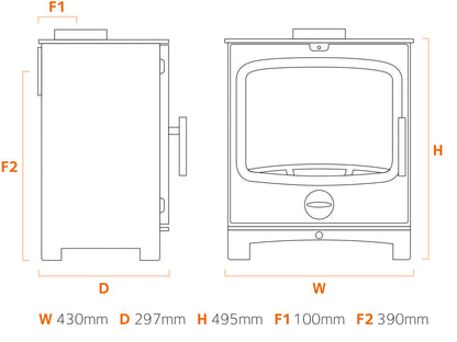 Stove Buddy Stubby 5 Dimensions