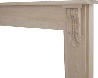 Edinburgh Fireplace Pine Unwaxed Close Up
