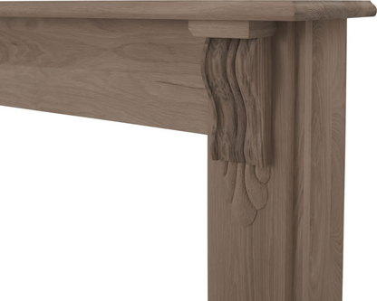 Edinburgh Fireplace Oak Waxed
