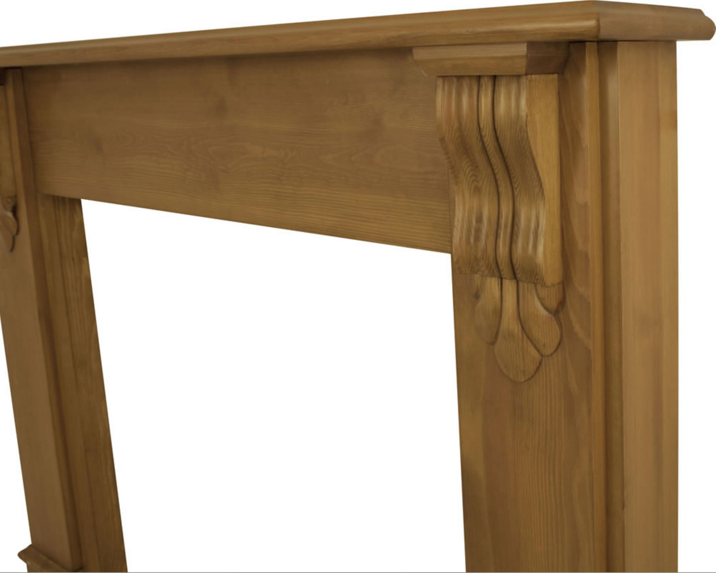 Edinburgh Fireplace Pine Waxed Close Up