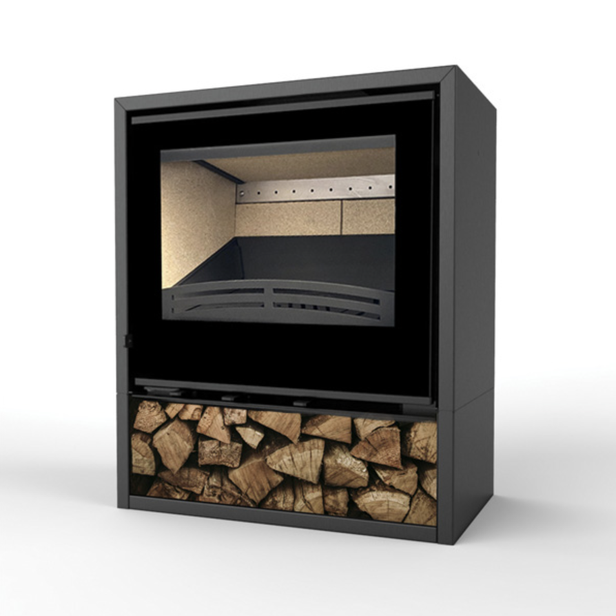 Explorer7FG Stove with logs
