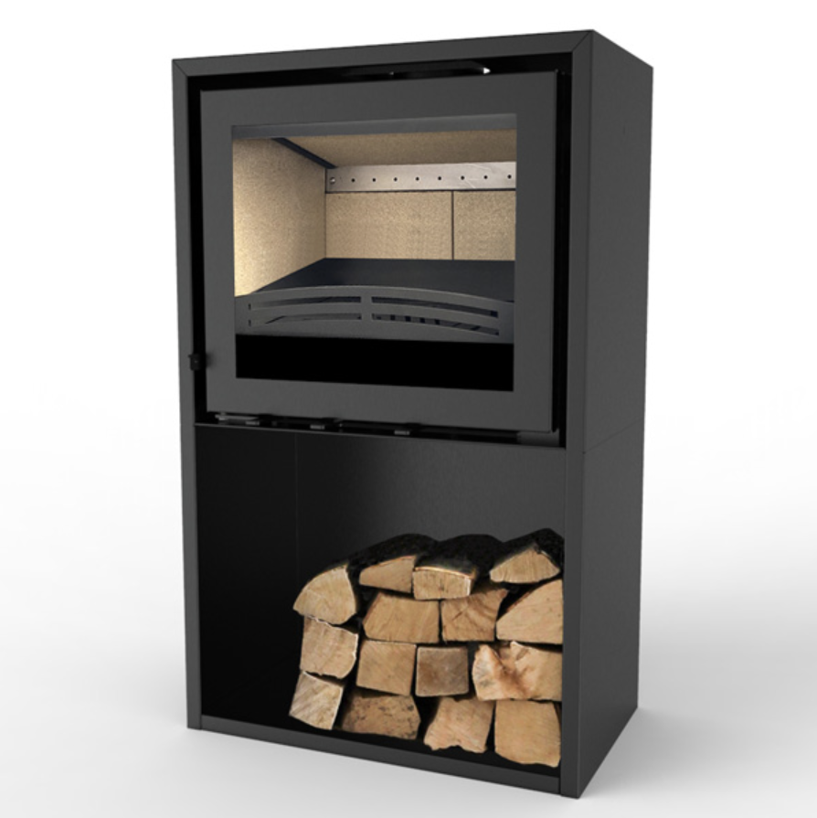 Explorer7F Stove with log store