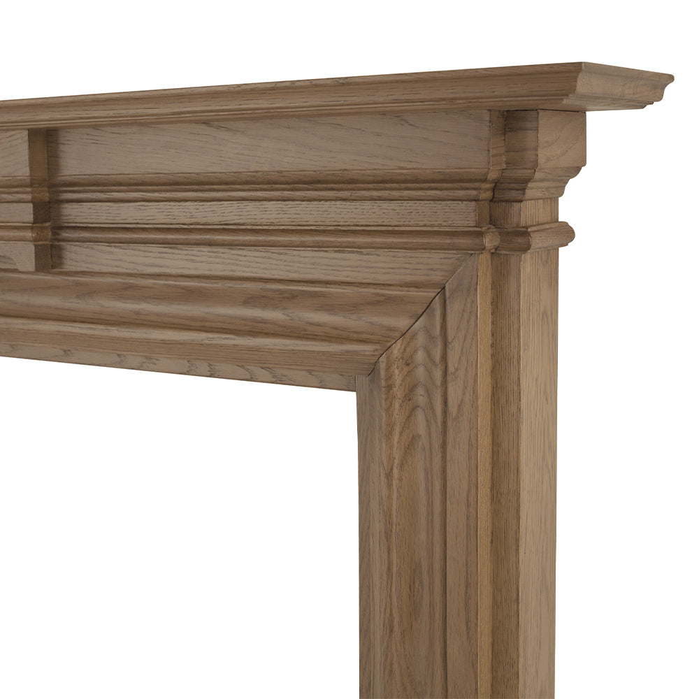 Grand Fireplace Oak Unwaxed Close Up