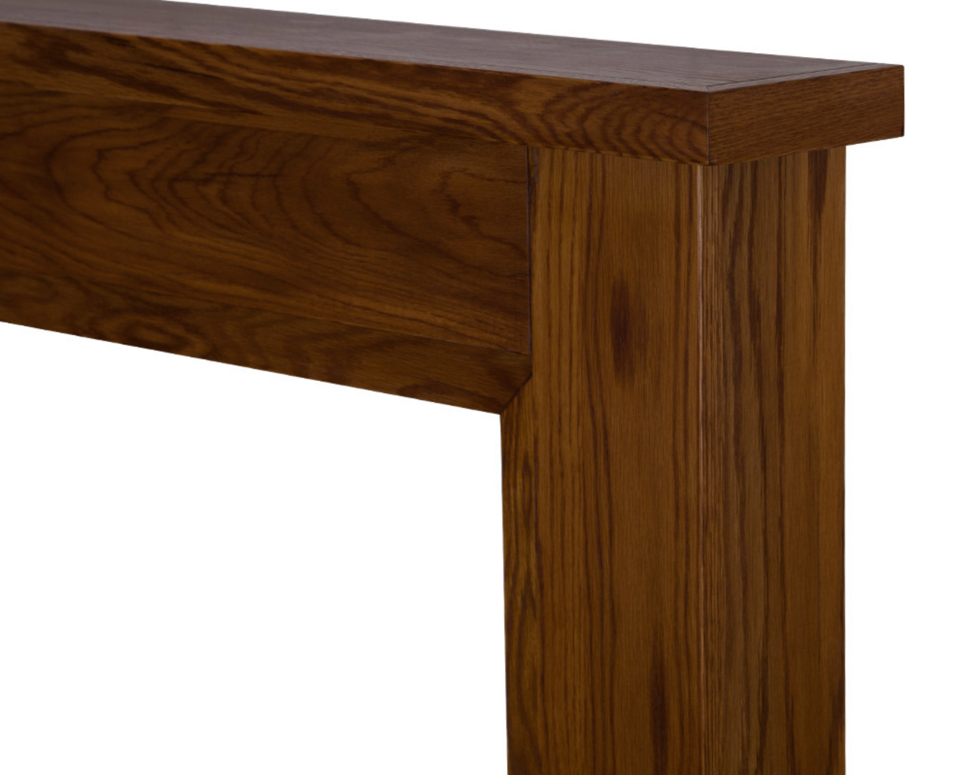 Kedleston Fireplace Oak Waxed Close Up