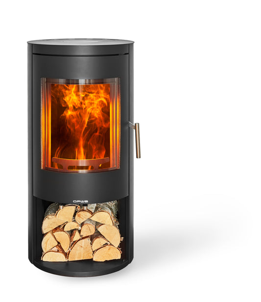 Opus Melody burner with log store