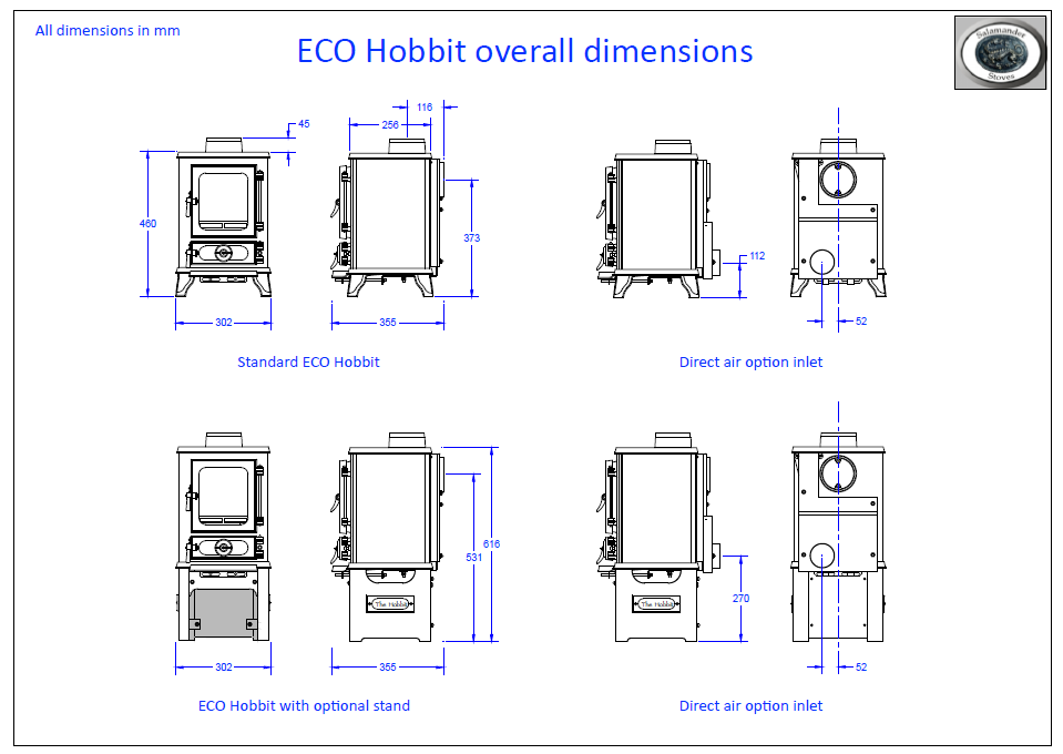 Salamander Hobbit Dimensions